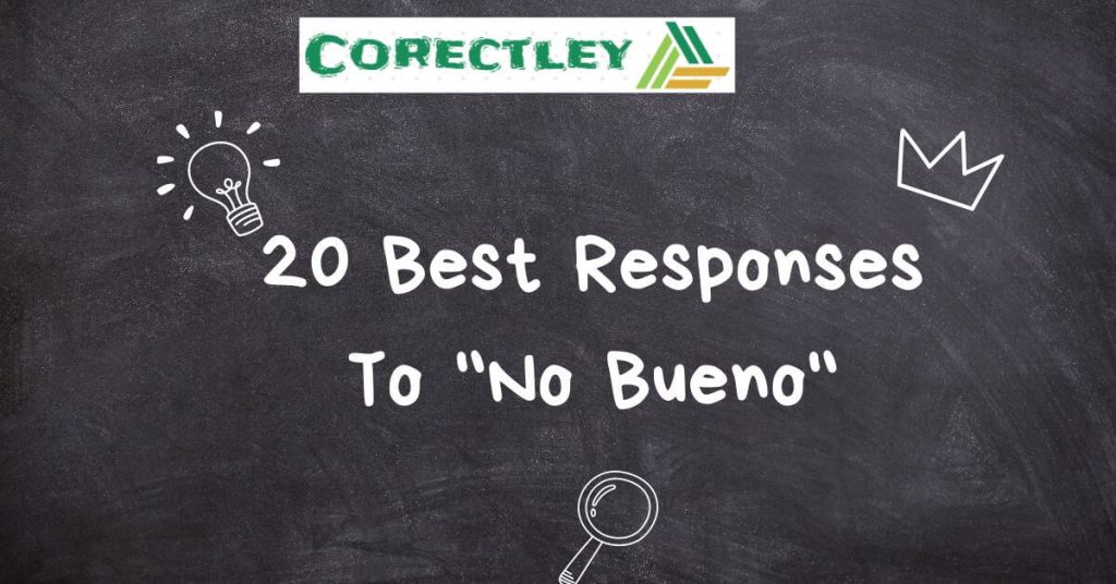 20 Best Responses To "No Bueno"